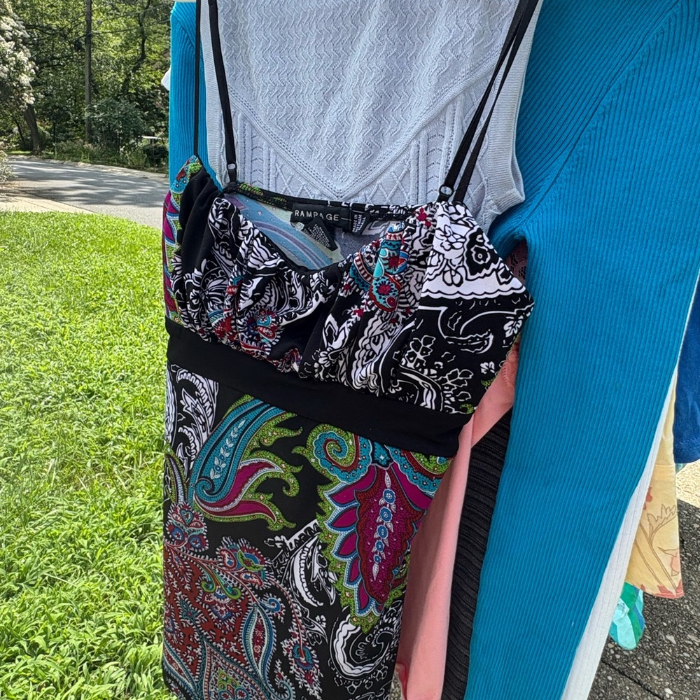 Y2K Paisley Vintage Top